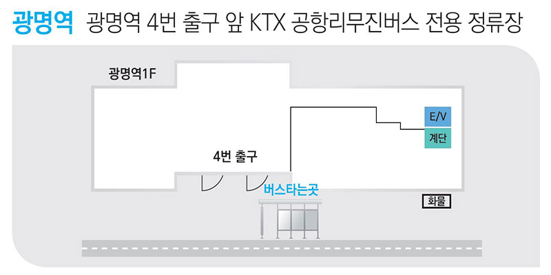 6770번 버스 광명역 타는 곳