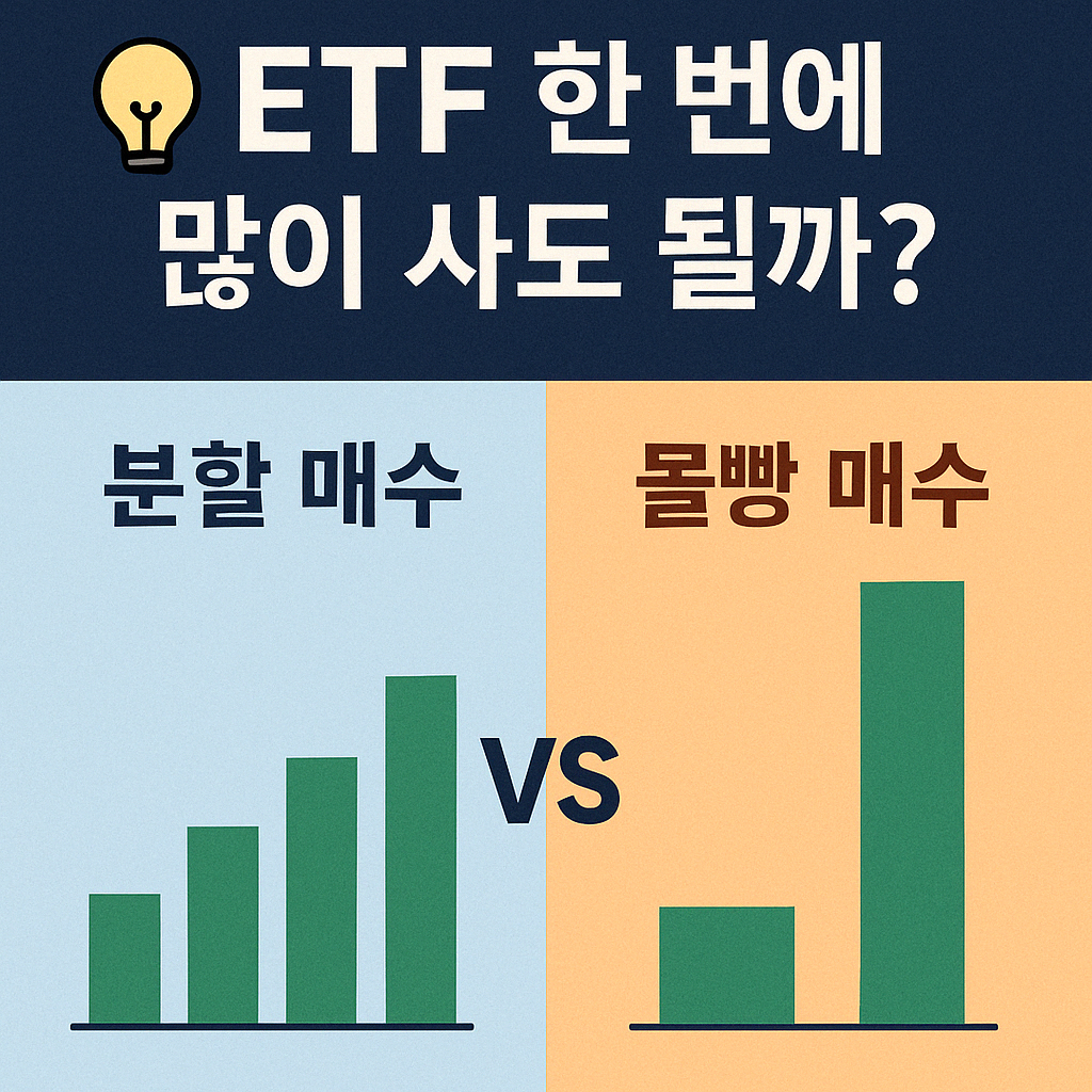 분할 vs 몰빵 투자 비교 예시 이미지