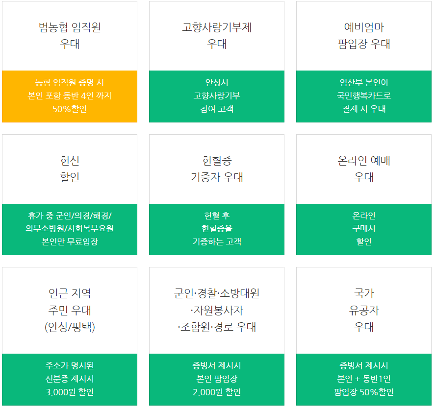 안성팜랜드 할인