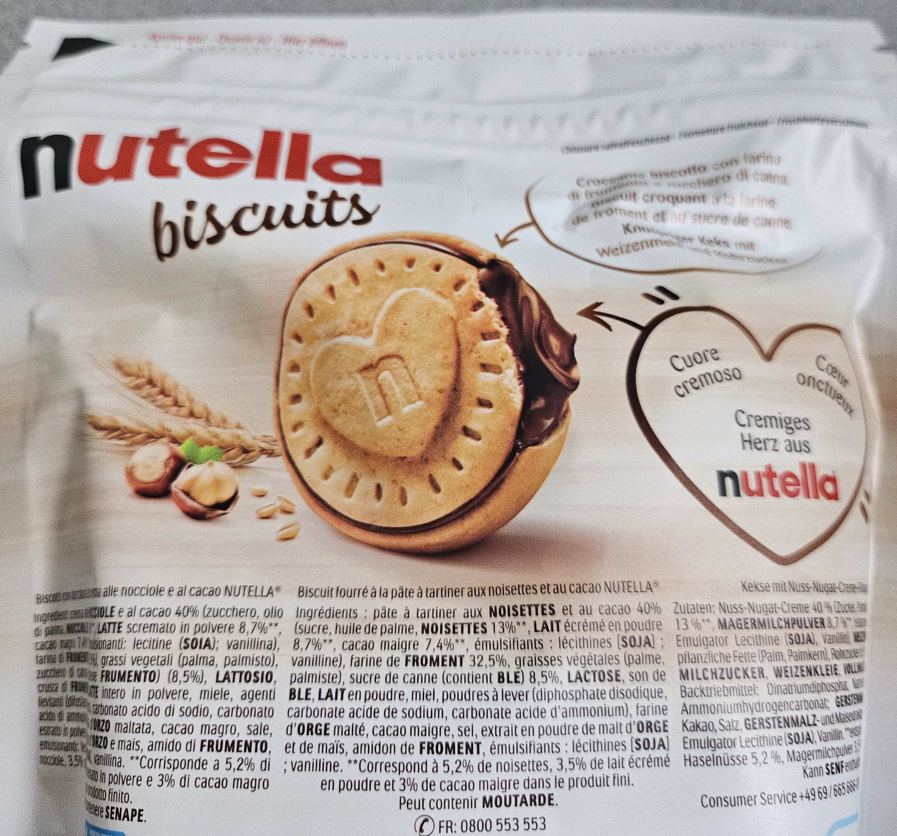 누텔라 비스킷 칼로리 원재료 성분 및 맛 후기