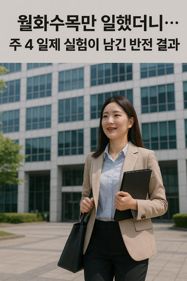 “월화수목만 일했더니…” 주 4일제 실험이 남긴 반전 결과