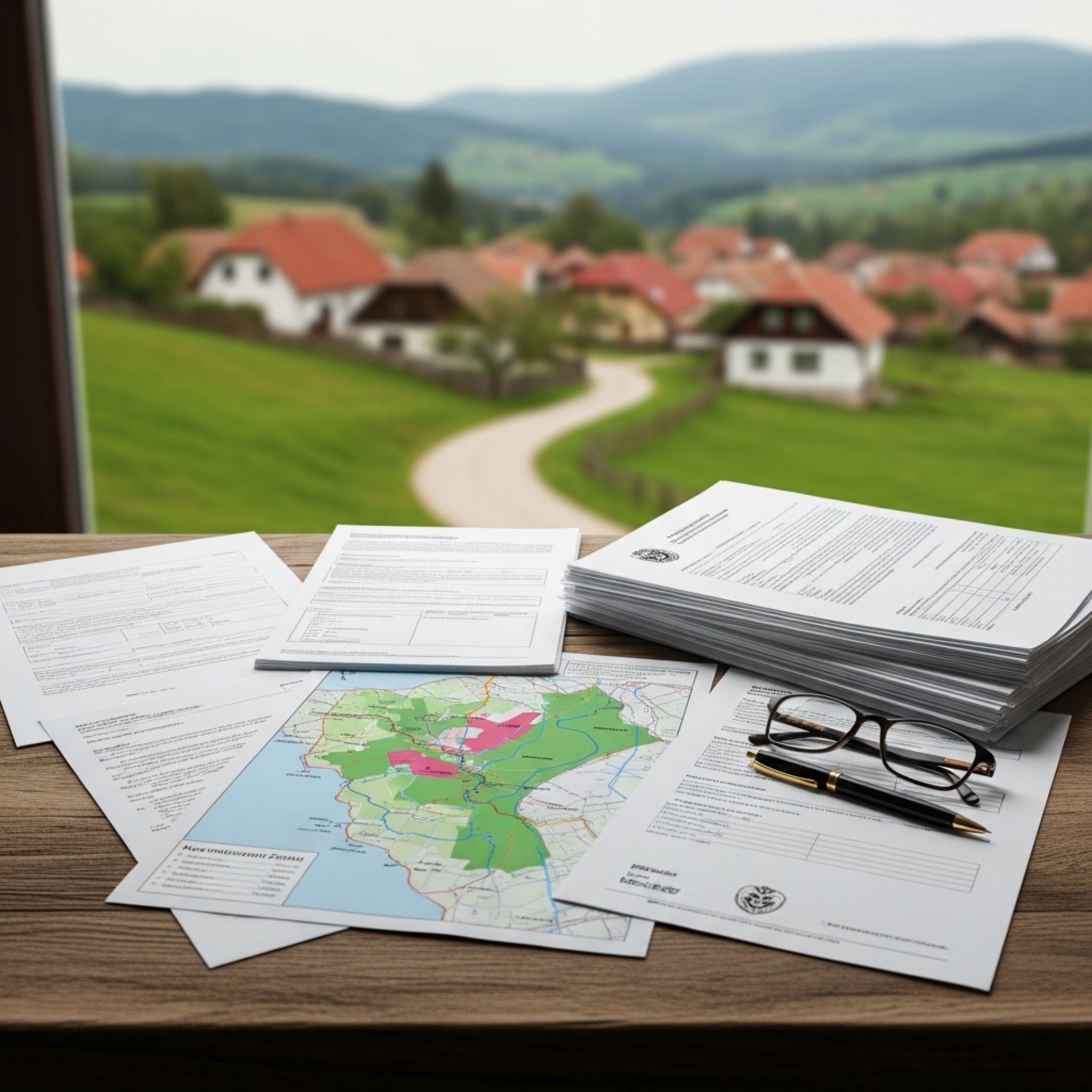 귀농 행정 기준 검토를 위한 서류와 농촌 배경