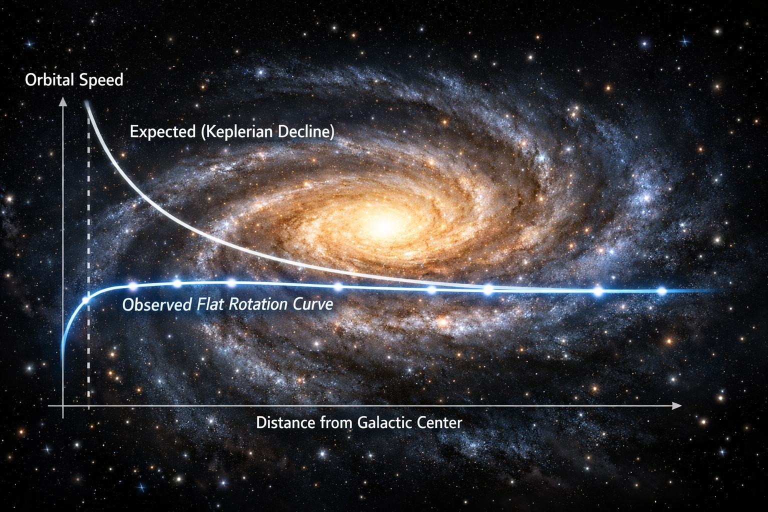 우리 은하 회전 속도가 이상한 이유 암흑물질이 틀렸을 수도 있다