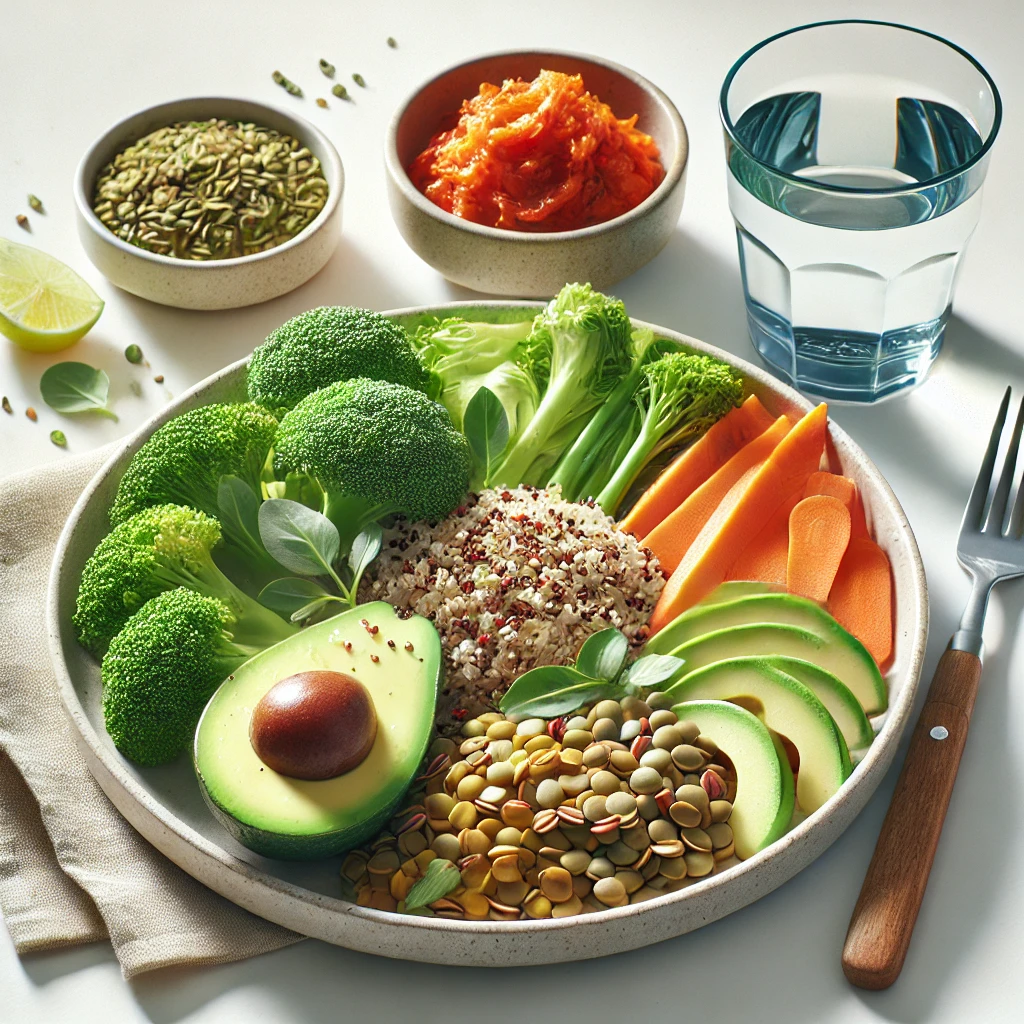 장 건강을 위한 식이섬유 식단 이미지