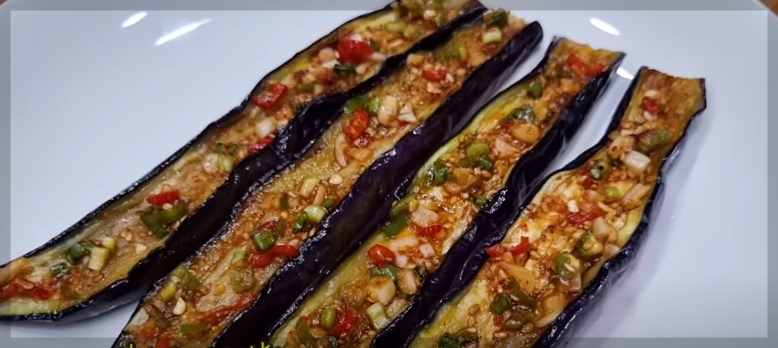 간단 반찬 가지구이 양념 가지 반찬 만들기