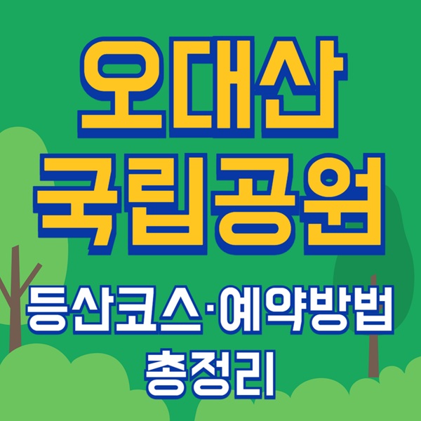 오대산 국립공원 가을 단풍|등산코스·야영장·예약 총정리