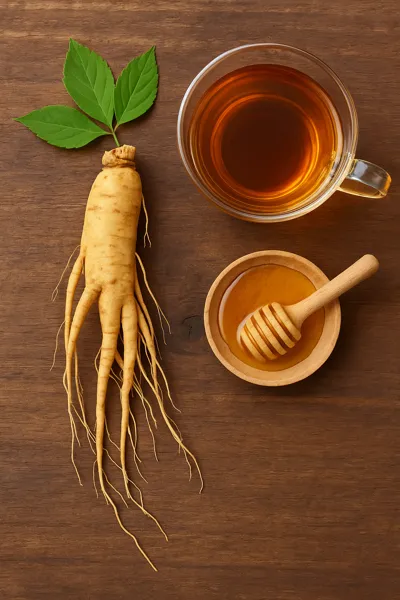 산삼차와 꿀 세팅 이미지