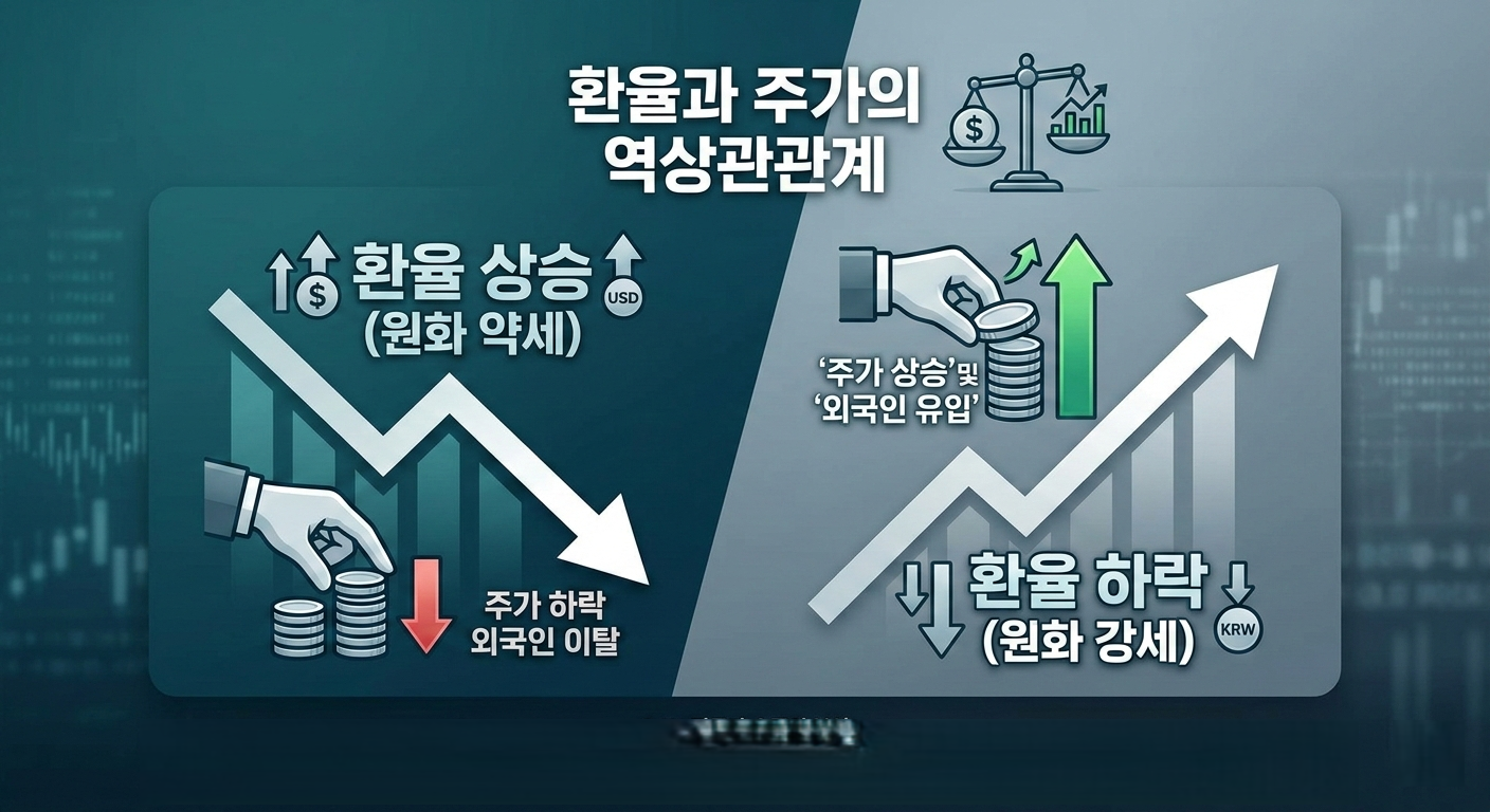 환율과 주가의 역상관관계