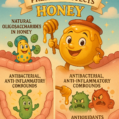 꿀의 프리바이오틱스 효과