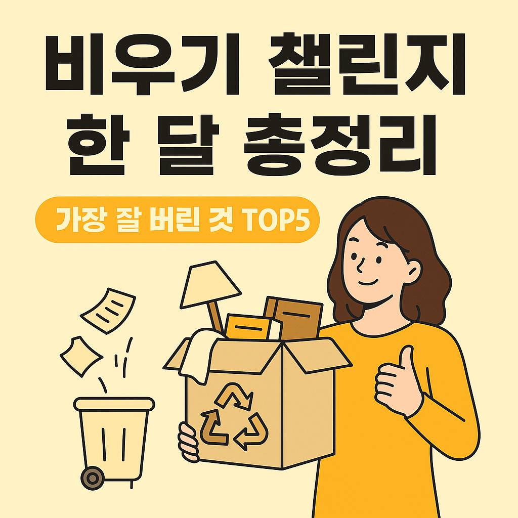 비우기 챌린지 한 달 총정리