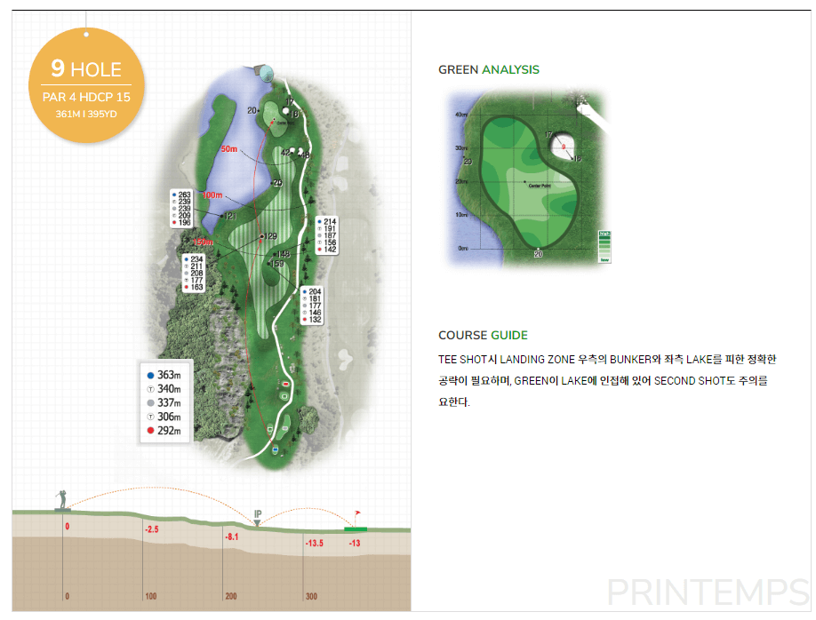 몽베르 컨트리클럽 브렝땅(봄) 코스 09
