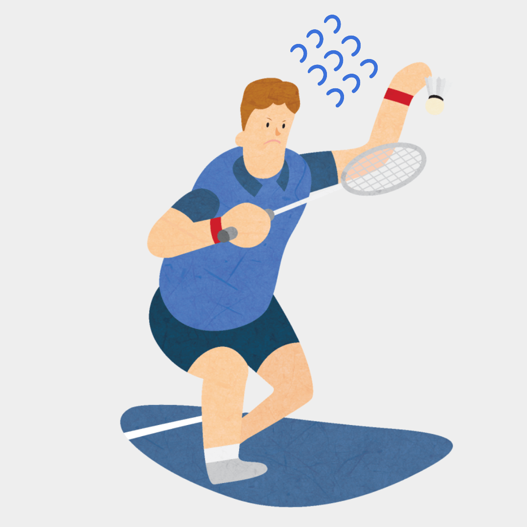 운동으로 땀을 흘리는 남성의 사진