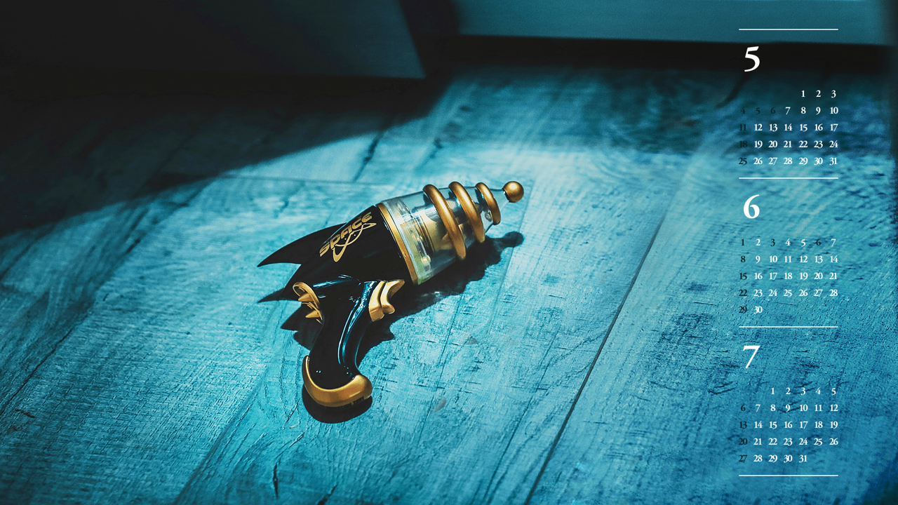 12 장난감 총 B - 2025년6월 노트북배경화면