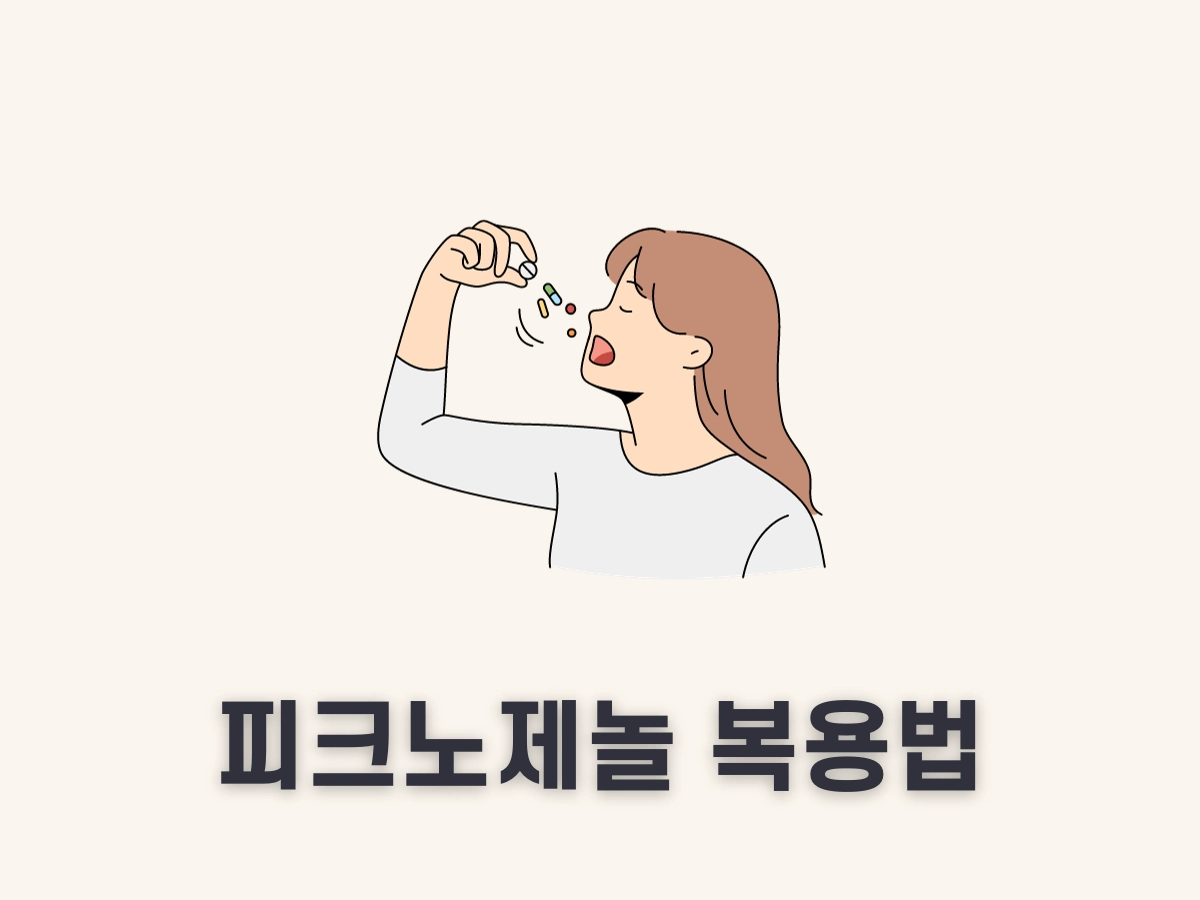 피크노제놀 복용법