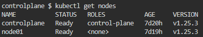 kubectl get nodes