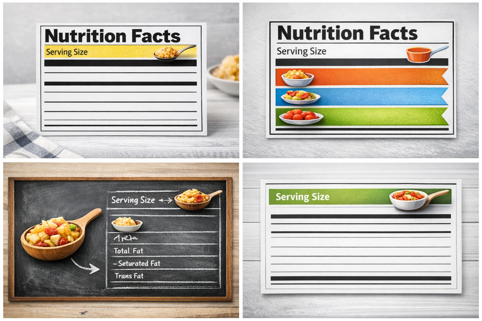 1회 제공량 표시가 있는 영양성분표 예시 이미지