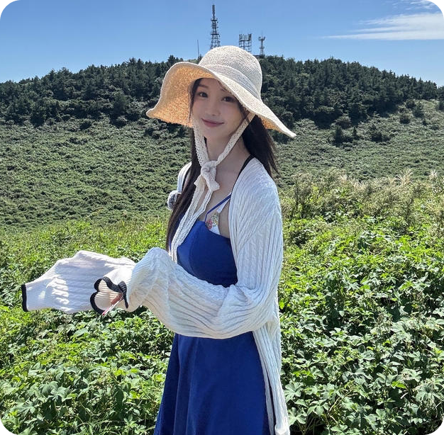 청량한 제주와 인형 미모의 조화 [사진=남규리 SNS.]