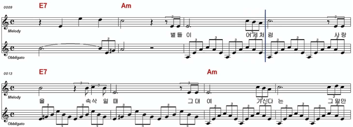 김장훈(조경수) 아니야 악보