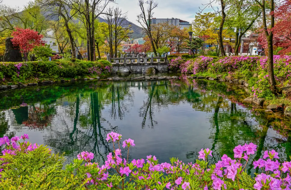 황지공원 황지연못