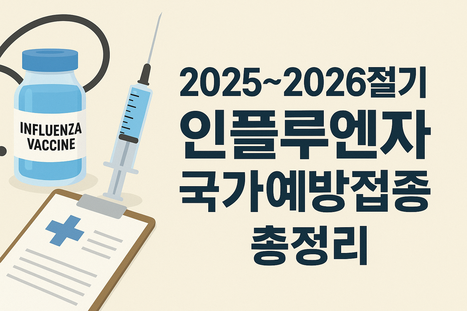 2025~2026절기 인플루엔자 국가예방접종