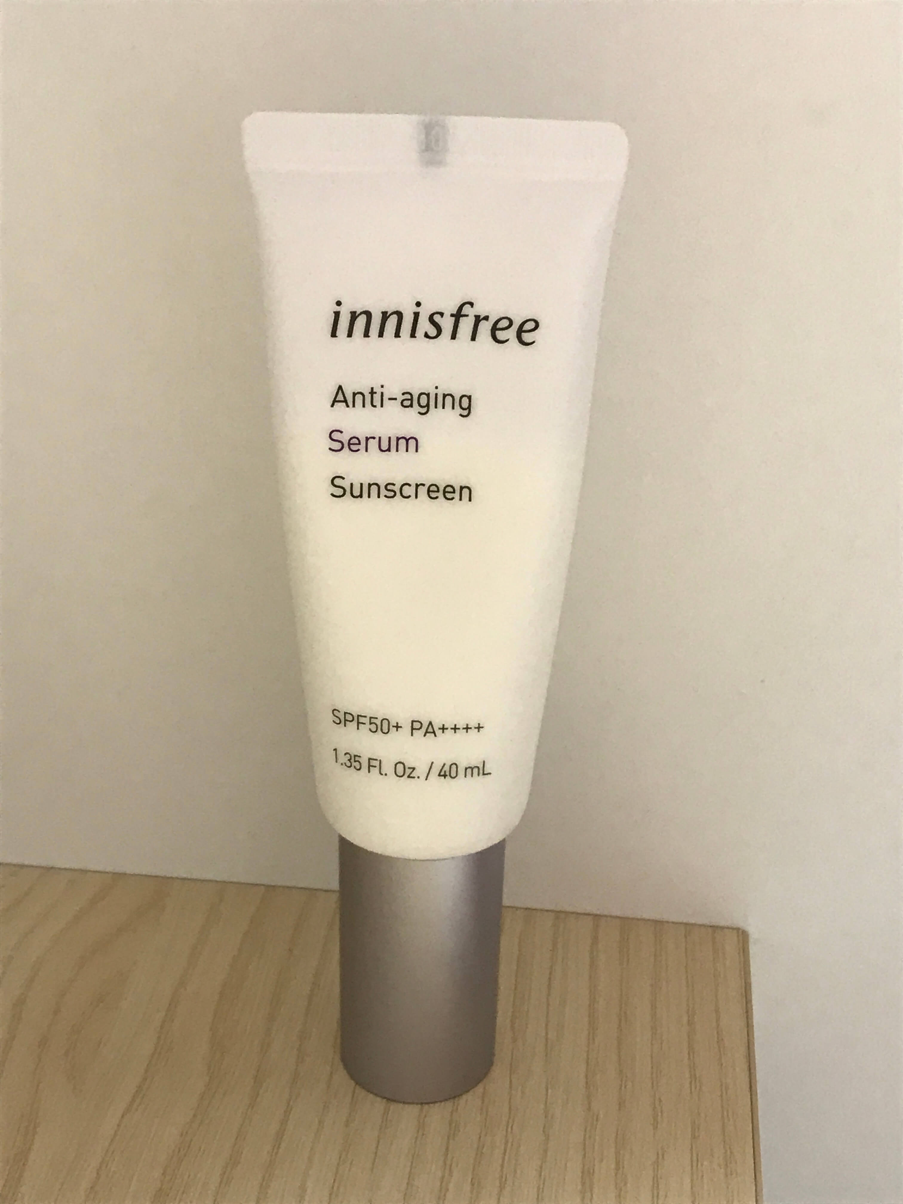 이니스프리 안티에이징 세럼 선스크린 앞면