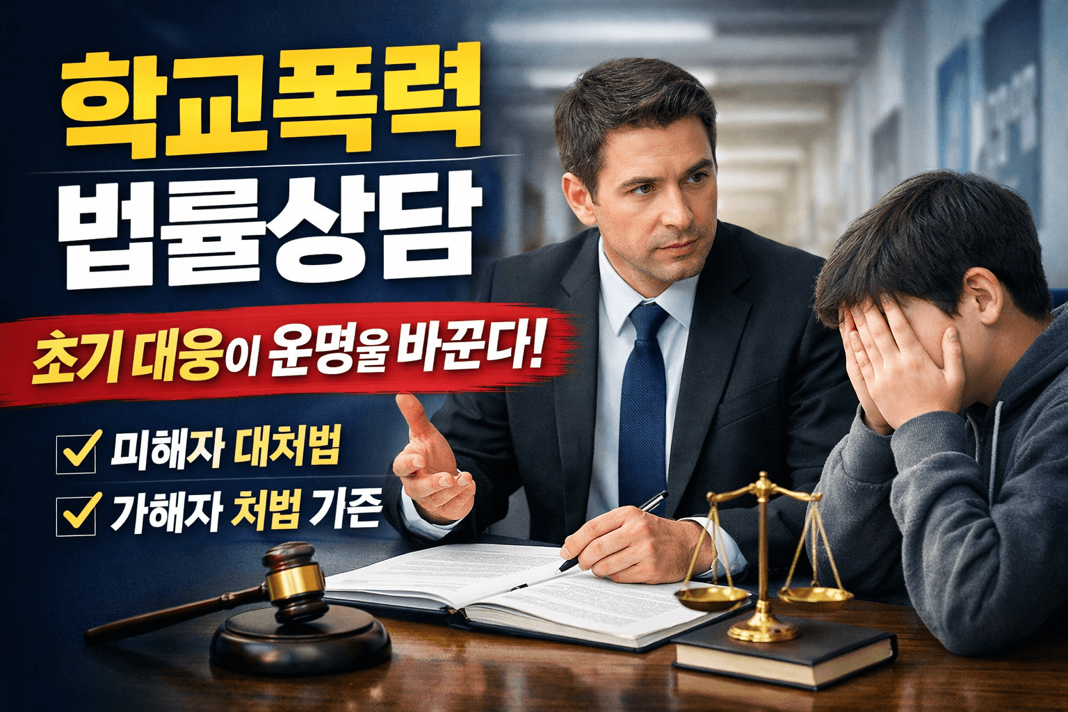 학교폭력법률상담, 가해자&middot;피해자 모두가 꼭 알아야 할 핵심 대응법