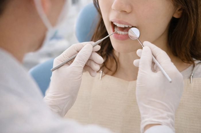 잇몸이 내려 앉을 때