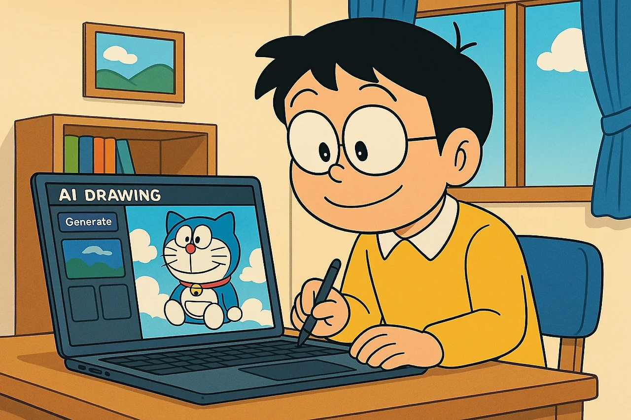 일본의 AI 아트 관련 사진