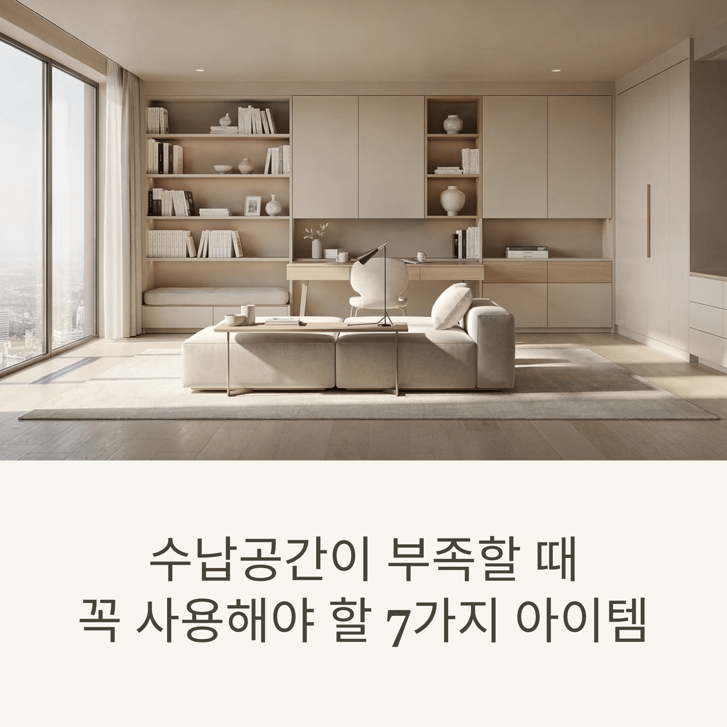 수납공간이 부족할 때 꼭 사용해야 할 7가지 아이템