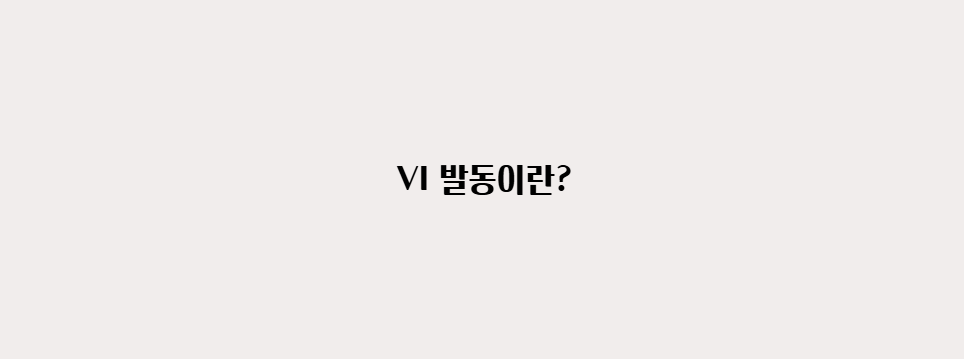 VI발동이란