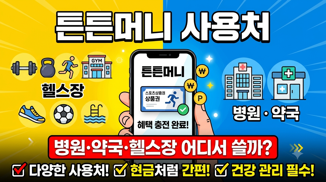 튼튼머니 사용처 총정리 (2026 최신)