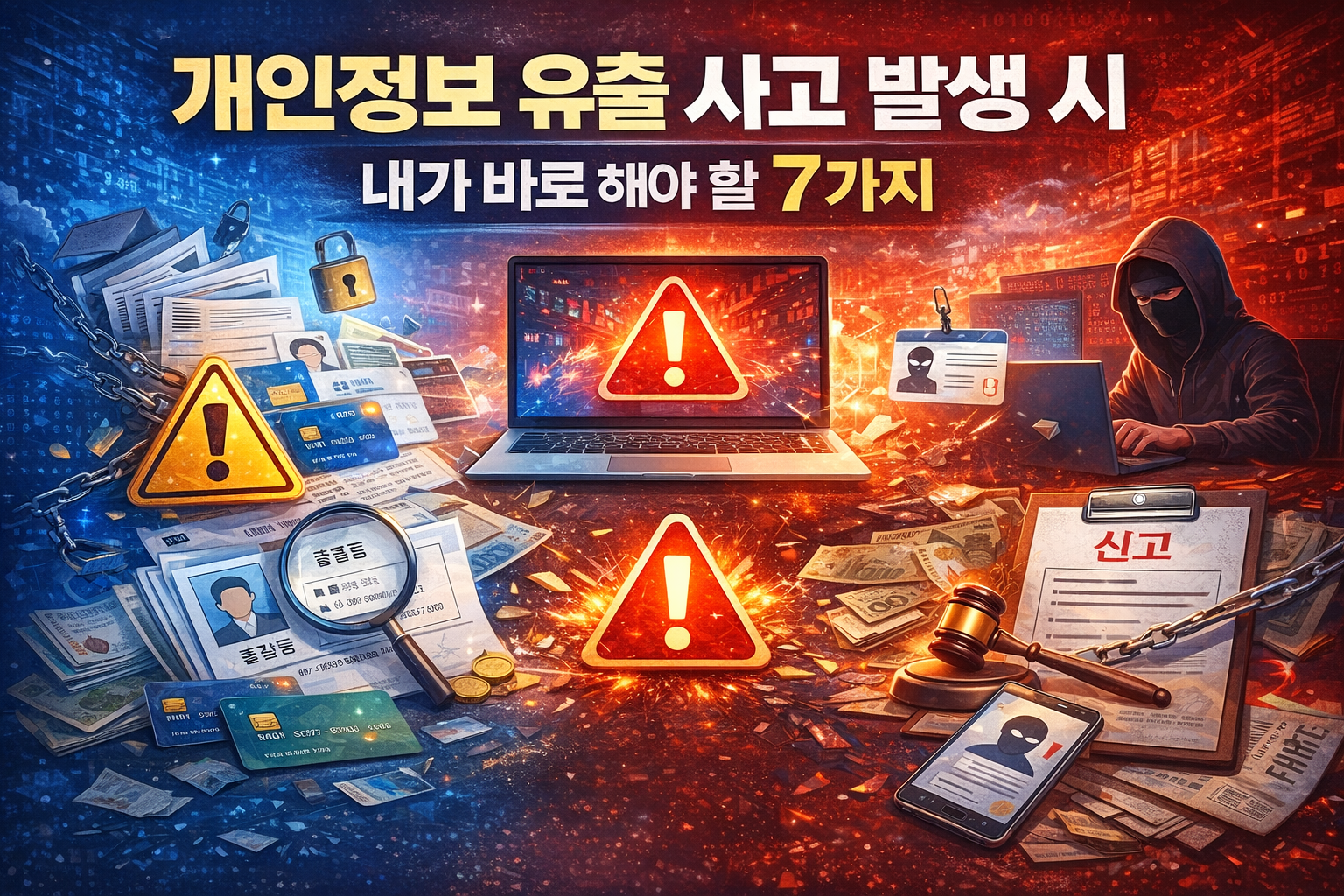 개인정보 유출 사고 발생 시 내가 바로 해야 할 7가지
