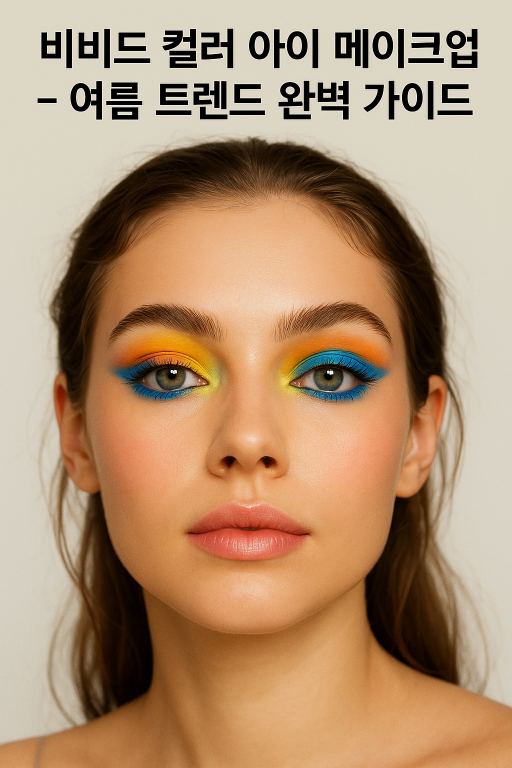 비비드 컬러 아이 메이크업
