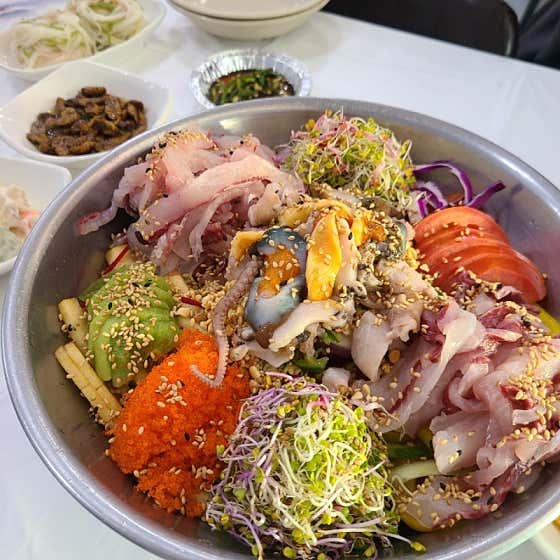 매일아침 꽃무지개물회