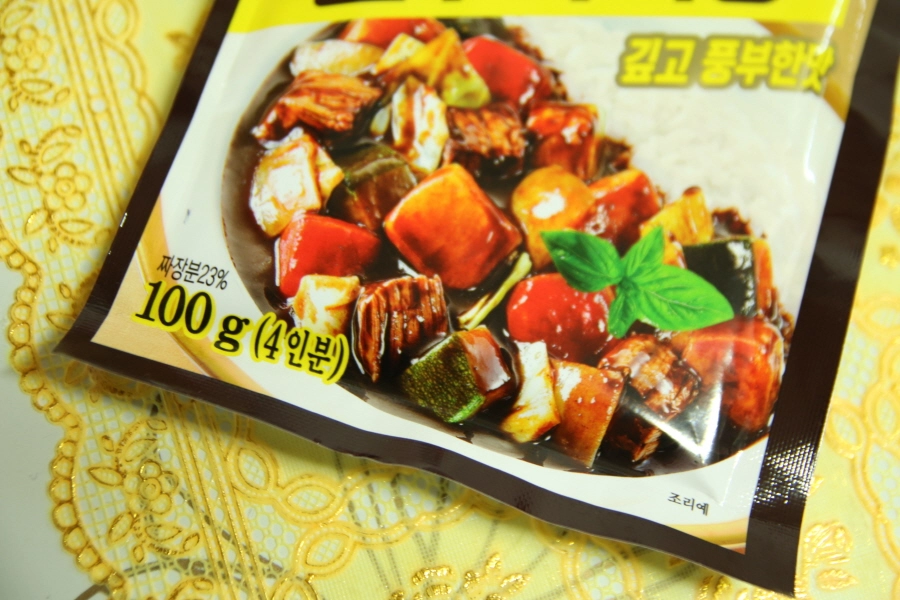 짜장 가루 포장