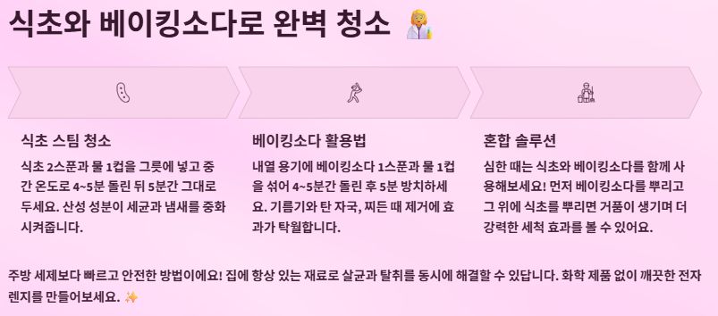 전자렌지 냄새 없애는 법 &amp; 청소법