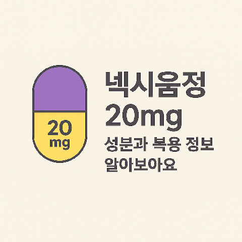 넥시움정20mg 성분과 복용 정보 알아보아요