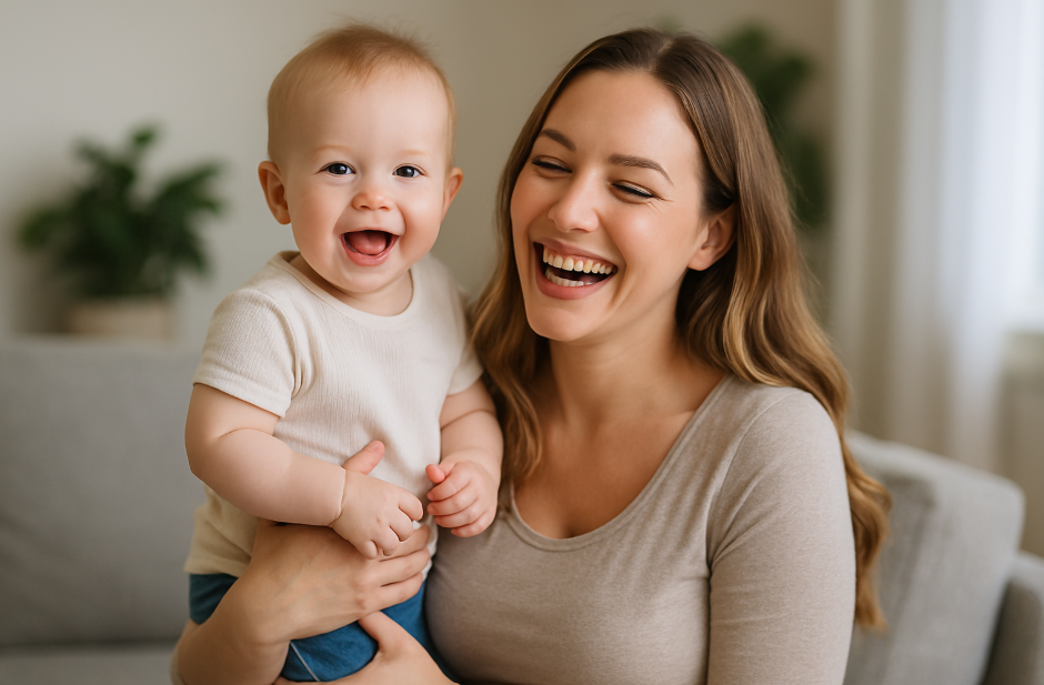 아이와-함께-웃고있는-엄마