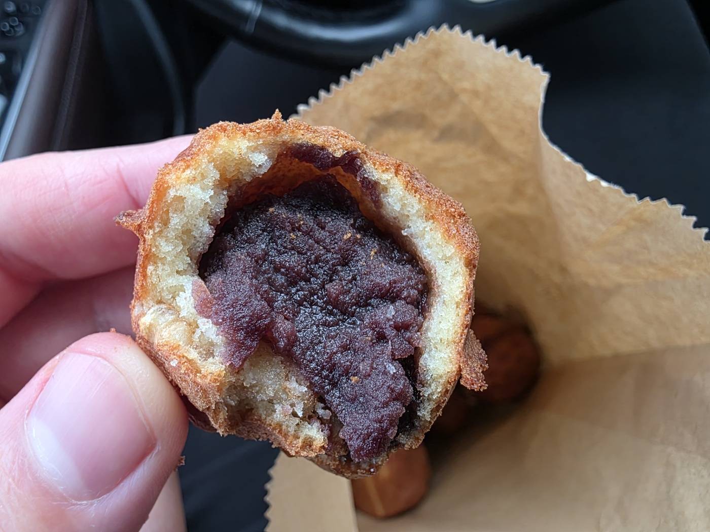 팥 호두과자 단면