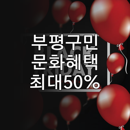 2025 부평구민 문화 혜택: 유료 ..