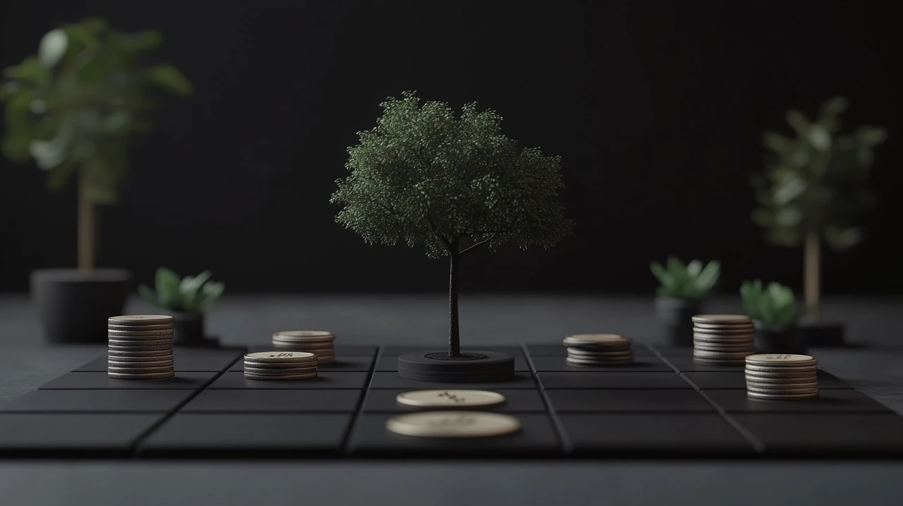 주식, 채권 및 현금자산을 포함하는 균형 잡힌 퇴직 포트폴리오의 구성도를 통해 안정적인 재정 계획을 지원합니다.