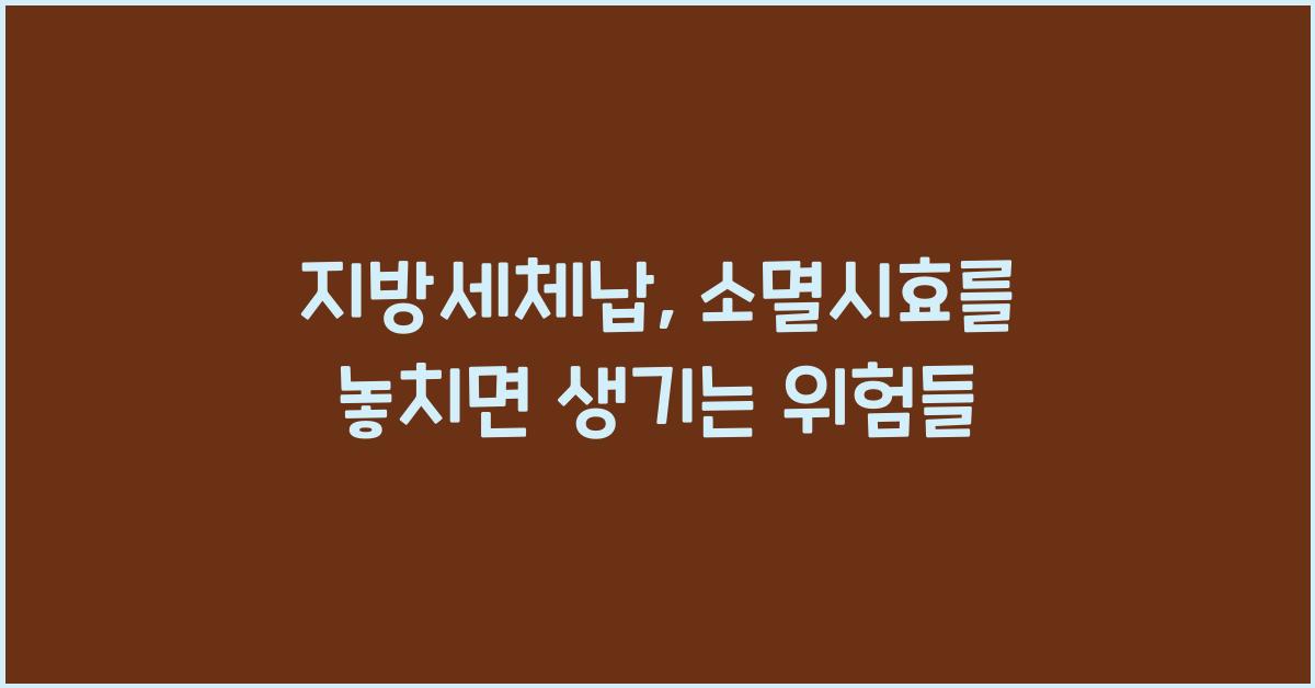 지방세체납