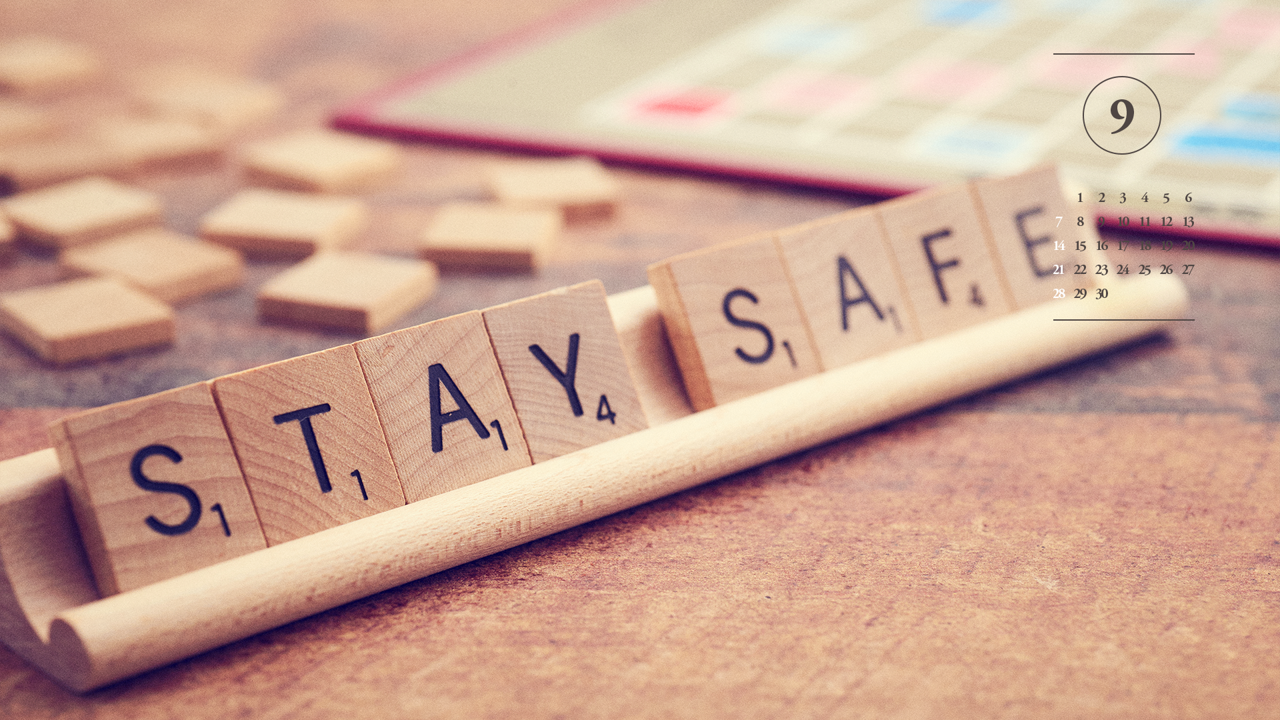 08 Stay Safe A - 2025년9월 노트북배경화면