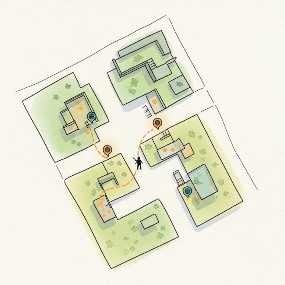 에란겔 맵에서 비밀의방 위치를 찾는 모습.