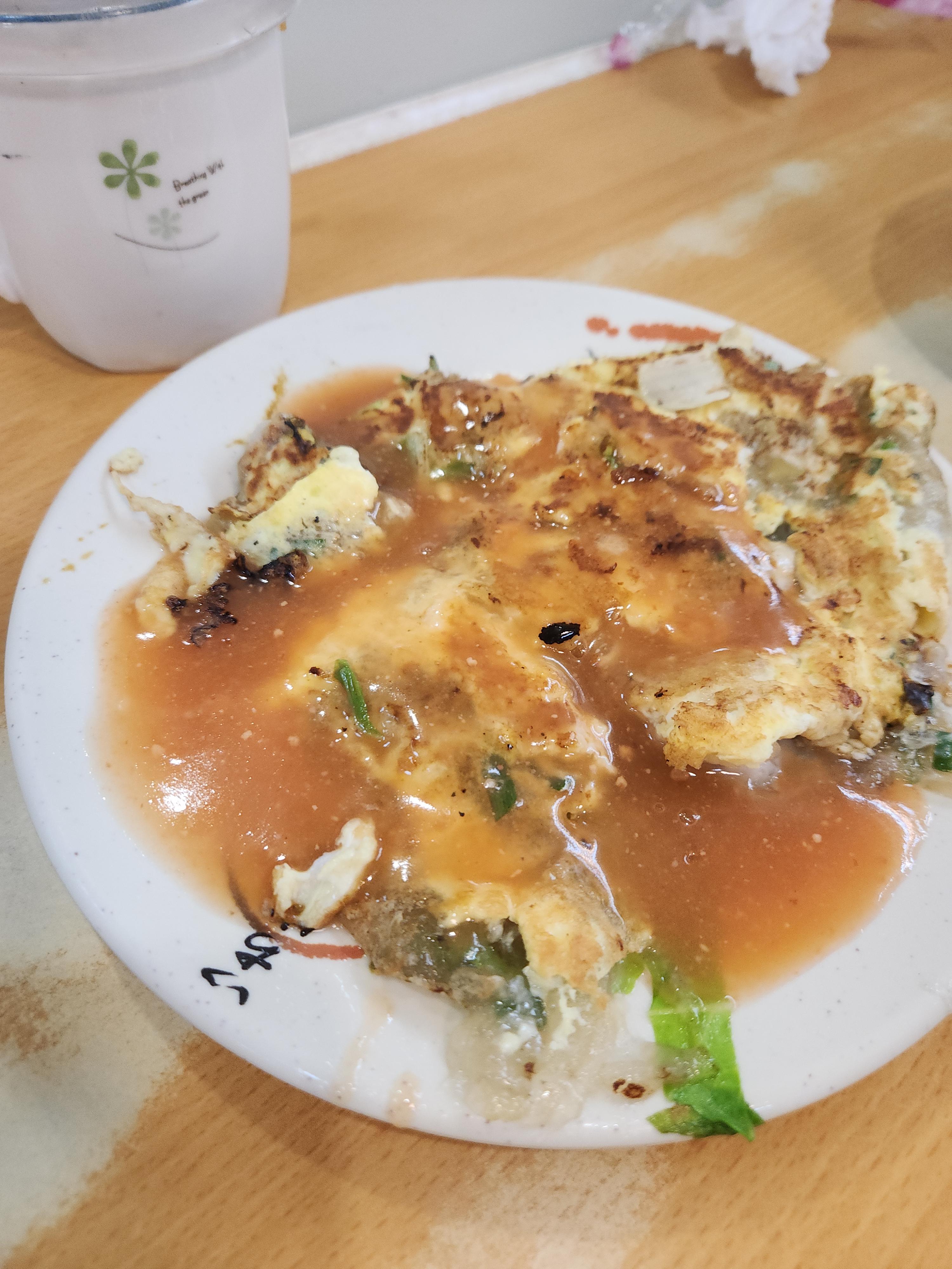 타이베이 스트릿 푸드: 스린 야시장과 라오허제 야시장 및 시먼 탐방_시먼_대만식 굴 오믈렛