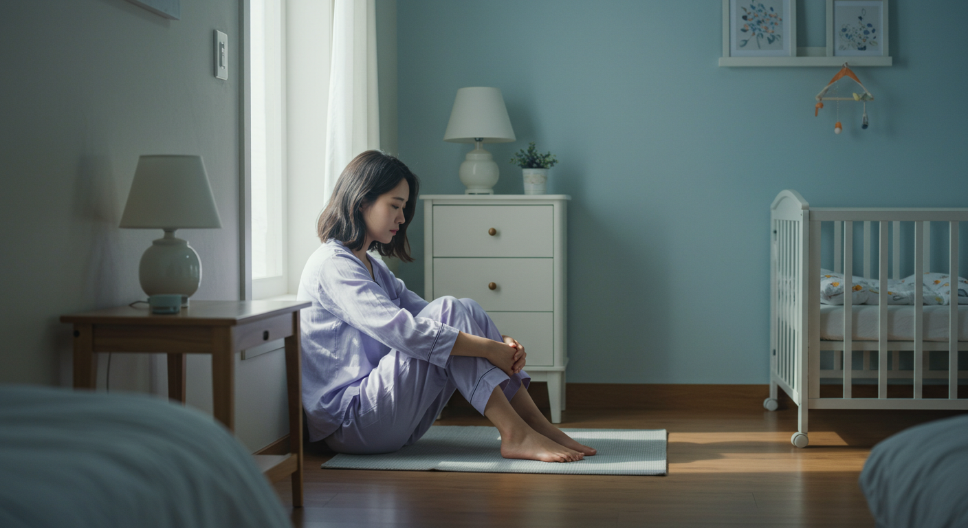 우울한 분위기 파스텔 색상 미니멀한 구도 감정적 취약함 잔잔한 그림자 고요한 분위기