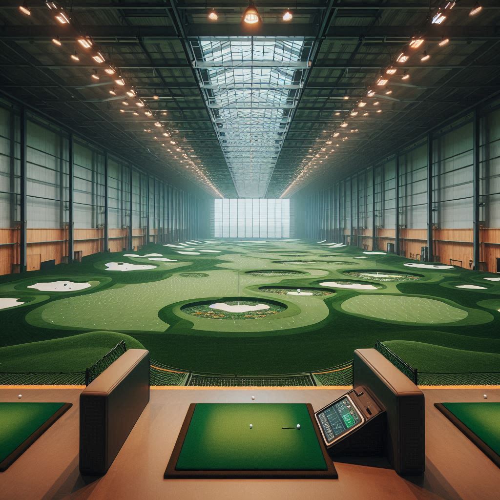 실내골프연습장 배경