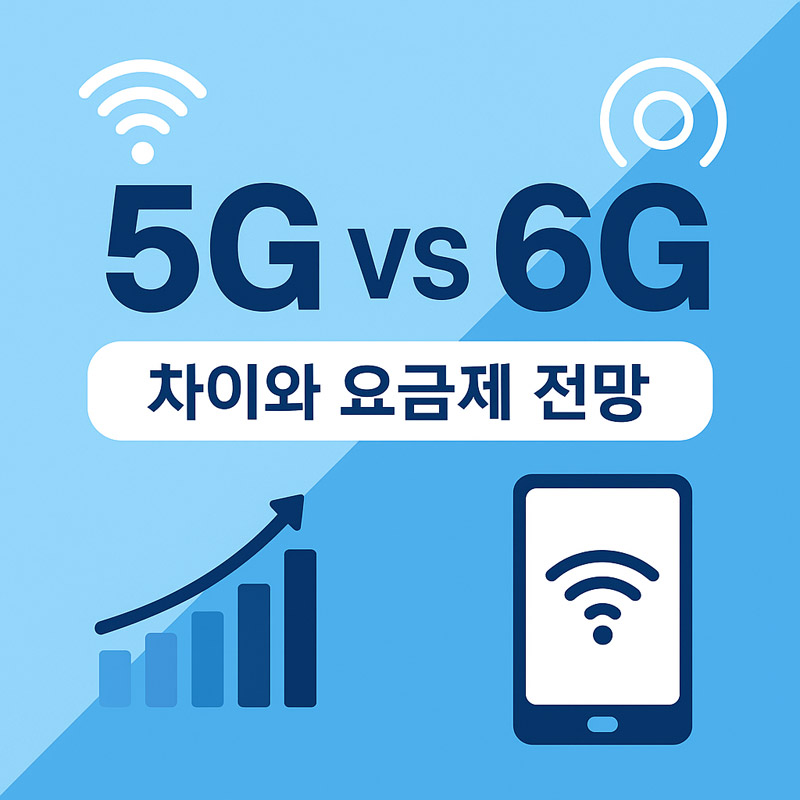 5G vs 6G 차이 완벽 비교 – 기술 변화와 요금제 전망 총정리