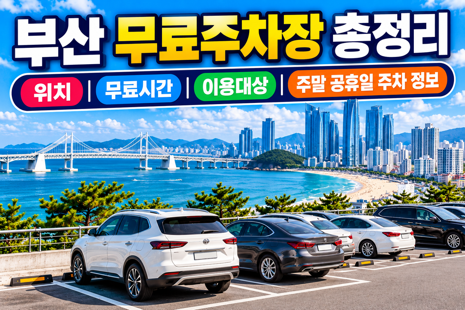 부산 무료주차장 총정리｜위치&middot;무료시간&middot;이용대상&middot;주말 공휴일 주차 정보 관련 사진