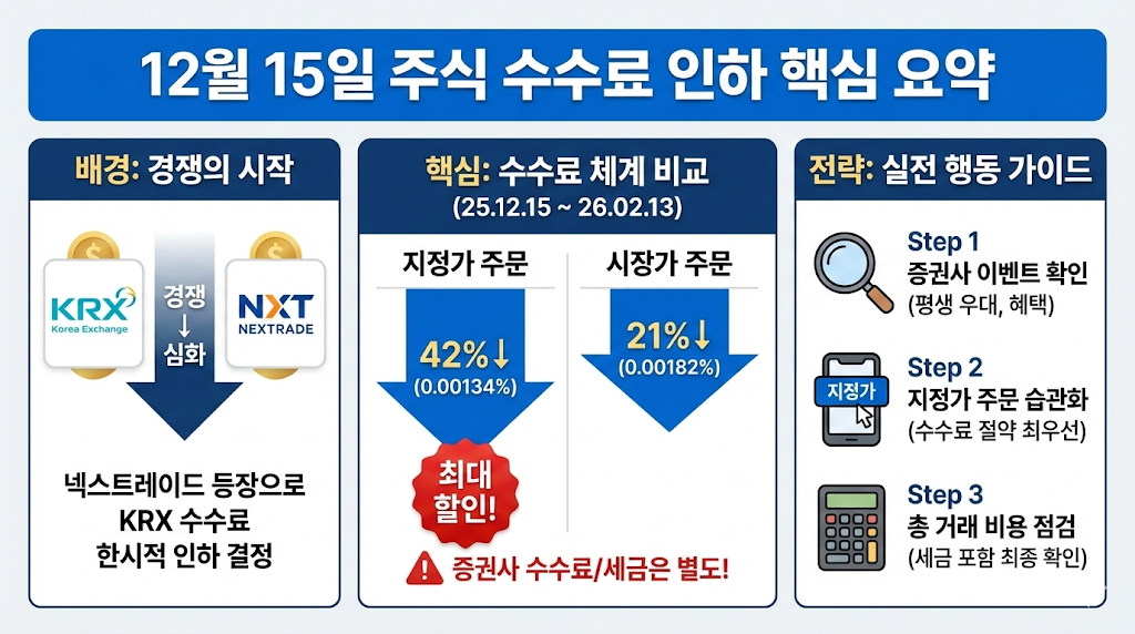 12월 15일 주식거래수수료 인하 관련 핵심요약